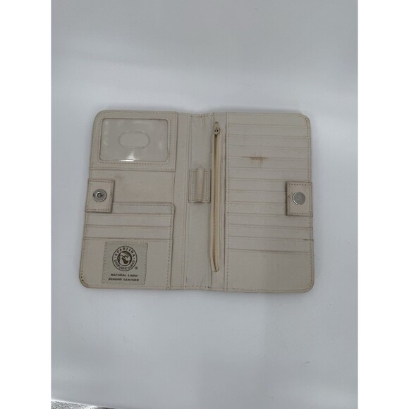 Spartina 449 Daufuskie Island Floral Snap Wallet Linen Print Leather Bifold - Picture 9 of 10